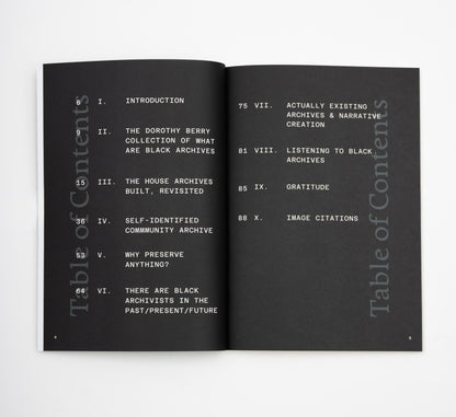 The House Archives Built and Other Thoughts on Black Archival Possibilities by Dorothy Berry (3rd Printing)