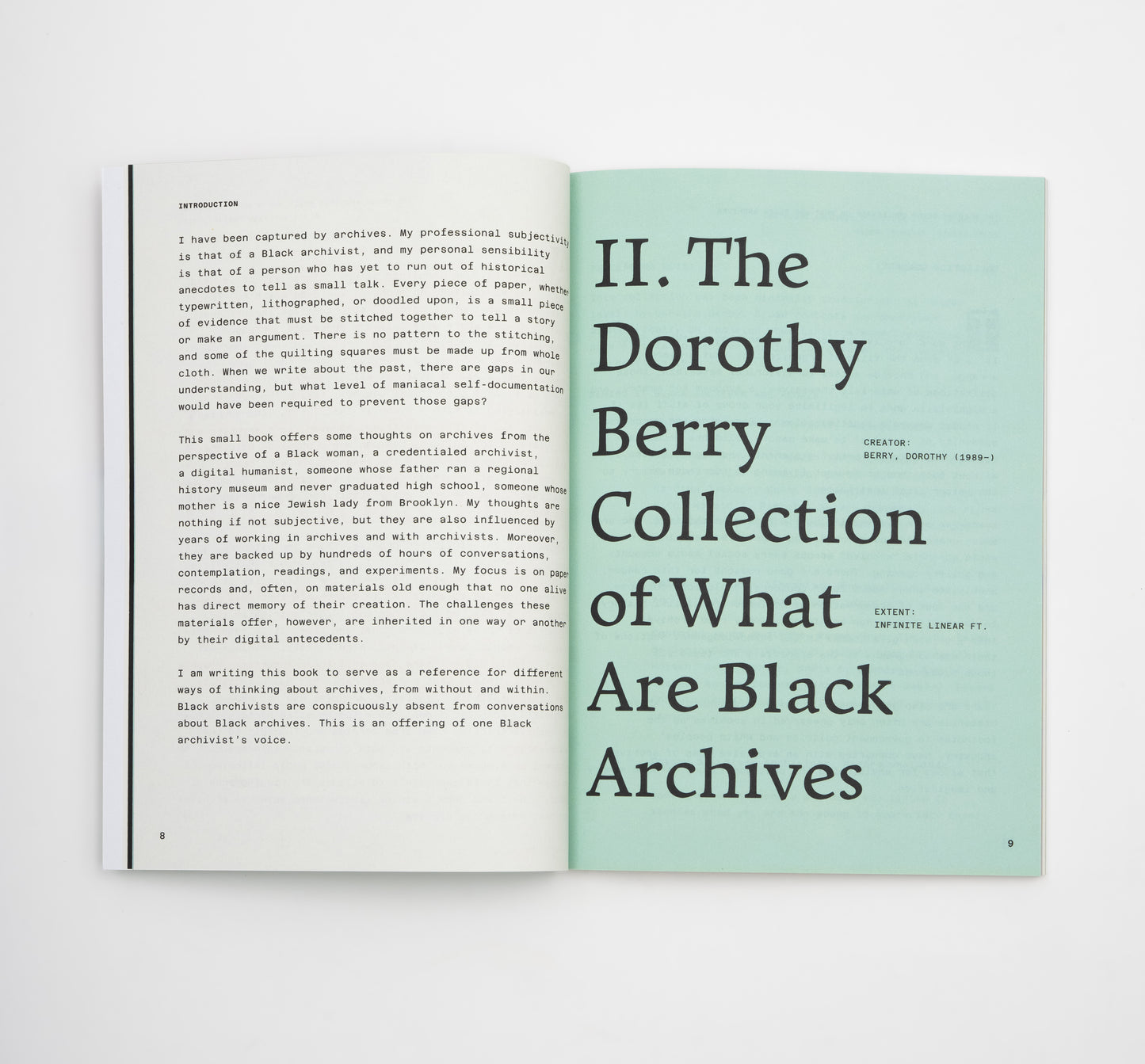 The House Archives Built and Other Thoughts on Black Archival Possibilities by Dorothy Berry (3rd Printing)