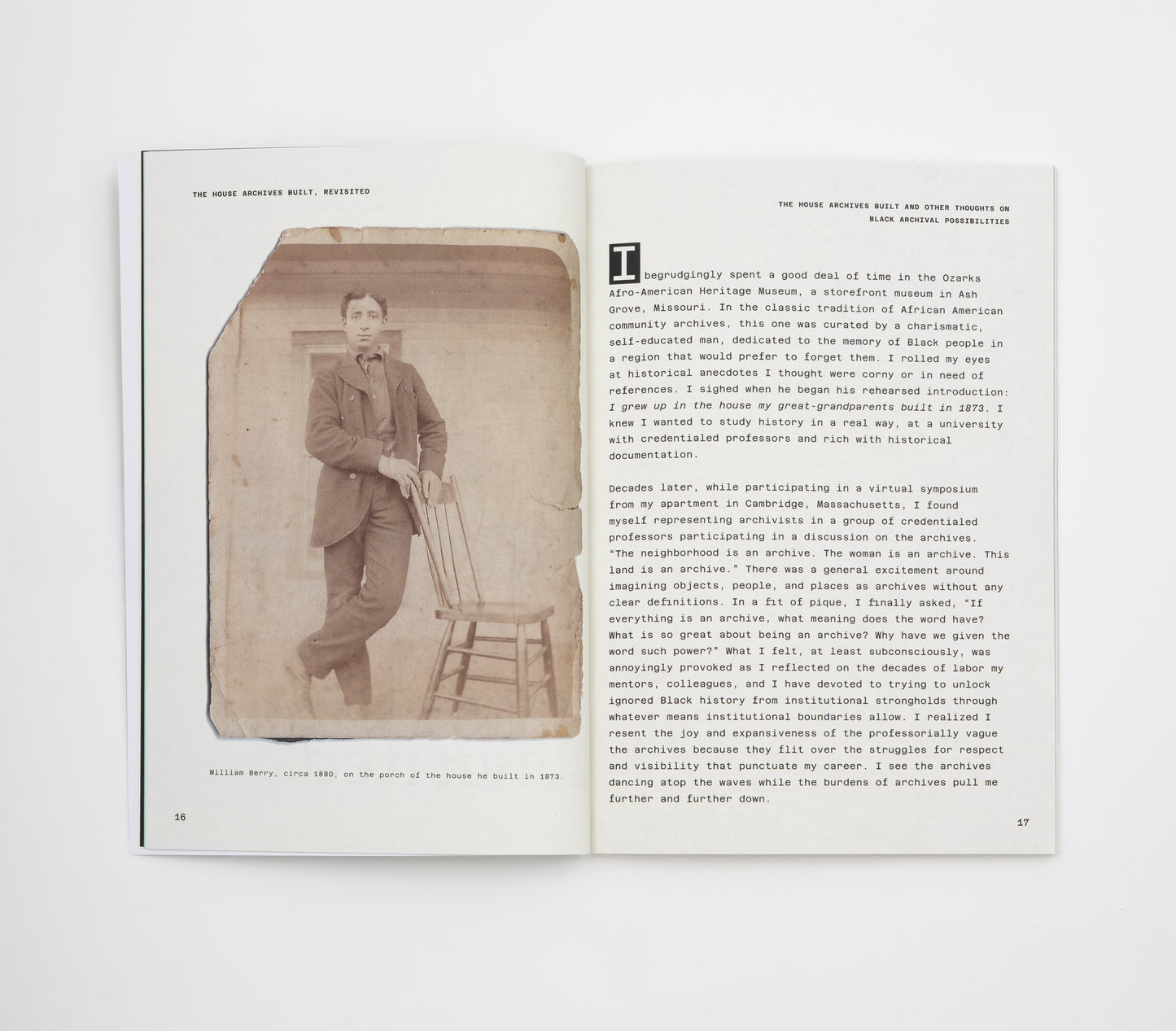 The House Archives Built and Other Thoughts on Black Archival Possibilities by Dorothy Berry (3rd Printing)